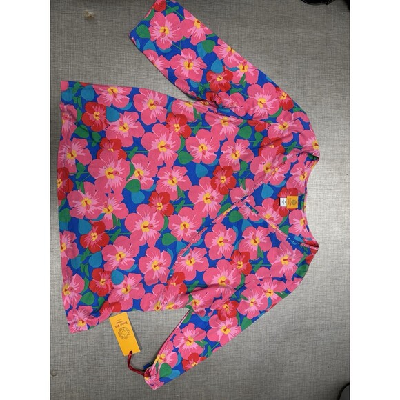 Ruby Rd Floral Shirt Womens Plus Size 2X Tropical Vacation 3/4 Sleeves Stretch - Picture 4 of 8